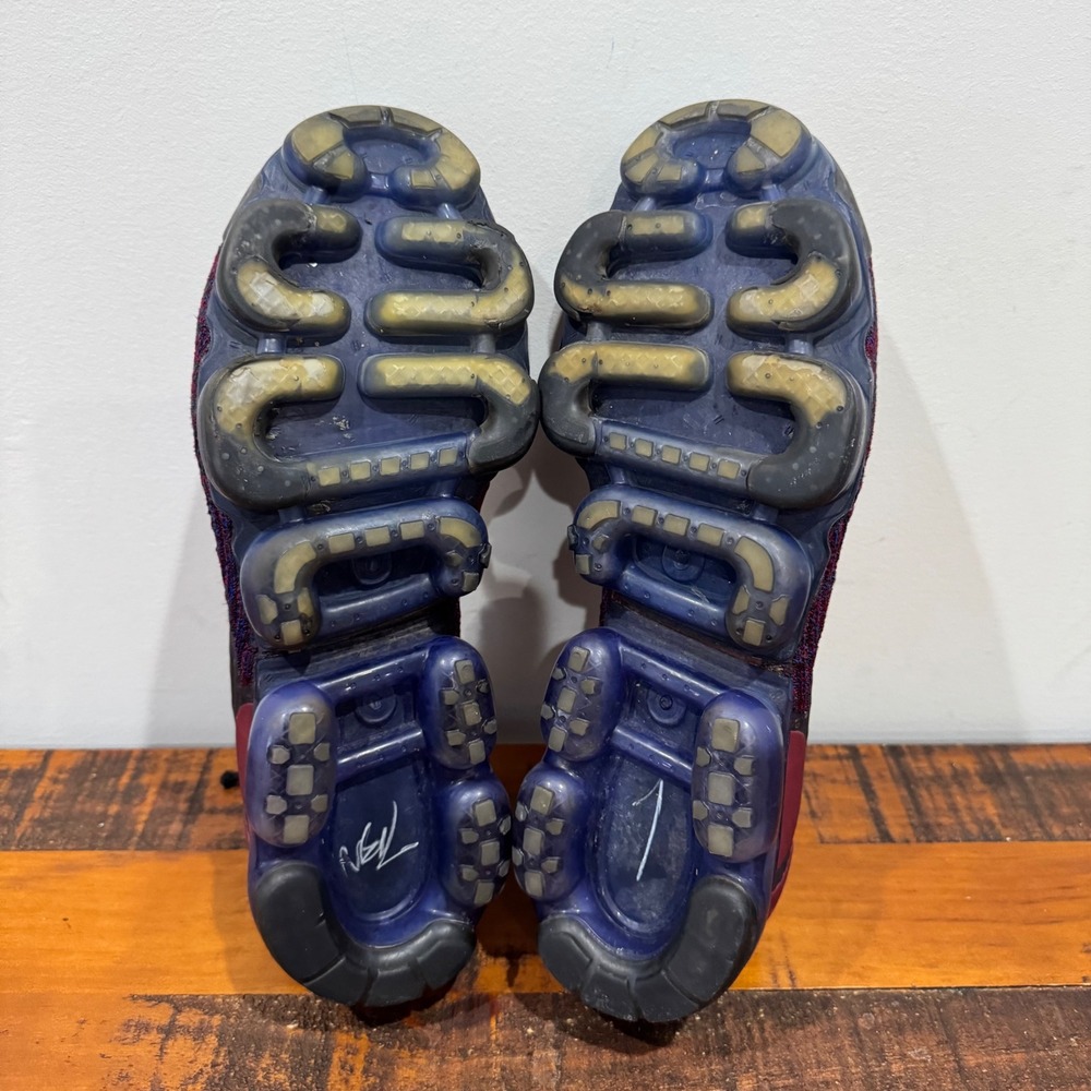 Nike Air VaporMax 2 Flyknit Mens 12 Team Red Racer Blue Running Shoes Sneakers - Picture 7 of 8